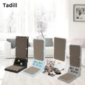 Tadill Cat Scratcher 瓦楞紙板互動玩具球寵物靠墊休閒家具保護沙發貓抓柱休息玩耍