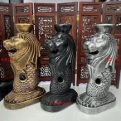 限時 下殺*新加坡魚尾獅樹脂工藝品底座擺件 旅游紀念品 家具辦公禮品創意