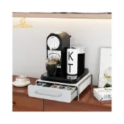 (店+)膠囊咖啡展示架 水吧台ins風桌上茶包收納盒 咖啡機底座抽屜置物架 咖啡機 置物架 桌上收納架 架子桌上茶包櫃