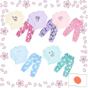 三麗鷗 兒童 長袖 睡衣 Hello Kitty 美樂蒂 酷洛米 大耳狗 帕恰狗【日本直郵】