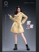 協貿國際日用品生活9館 預售 偶TOYS 1/6 小冪 蜜蜜頭雕 服裝吊卡可配包膠女素體兵人偶