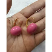 （現貨/隔日到貨免運）甜姐兒-糖果耳環-薔薇粉/粉紅佳人