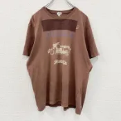 【DOKODEMO】Paul Smith短袖印花 T 卹，GUZZLE（Moto Guzzi），ブラウン， XL 碼，古著