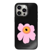 marimekko黑鏡面手機殼 iPhone17Pro手機殼 蘋果18Pro防摔殼 i15保護殼 i13全包 i14硬殼
