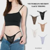 (店+)【Victoria Secret】【Sharkhead】現貨 Victoria's Secret 內褲 蕾絲 丁字褲 細帶 黑 奶茶 小丁 薰衣草紫 米白
