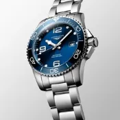 LONGINES 浪琴 深海征服者浪鬼陶瓷潛水機械錶 開學換新季 送禮推薦-41mm L3.781.4.96.6