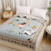 【PETER RABBIT 比得兔】法蘭絨厚磅雙層毛毯-任選(150x200cm/正版授權/毛毯/法蘭絨毯/比得兔與V&A博物館)