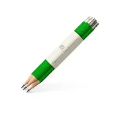 【Faber-Castell】Graf von Faber-Castell 補充用繩紋完美鉛筆3入-毒蛇綠(原廠正貨)