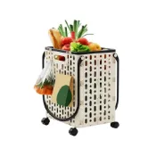 (店+)【星辰生活】菜籃子多功能 手推車折疊家用購物小拖車 拿快遞小推車 買菜小拉車（可折疊/輕巧便攜/購物收納）