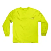 Crailtap Burnt Neon Logo - Safety Green (L) 長袖T恤