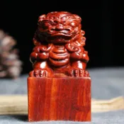 協貿國際日用品生活6館 印度小葉紫檀實木貔貅印章手工雕刻文玩紅木工藝品文玩送禮裝飾品