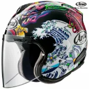 (店+)【Arai】VZ-RAM Oriental Black 浮世繪 亮黑 3/4罩 安全帽 公司貨彩繪帽