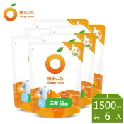 【永豐商店】橘子工坊 天然無香精制菌洗衣精-制菌去味 (1500ml x 6包)