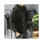 (店+)鋪棉外套男女生秋冬季加絨加厚棉服冬季黑色舒適柔軟保暖刷毛外套防寒防潑水防風外套戶外登山滑雪運動外套禦寒棉衣大尺碼飛行夹克輕羽絨外套 8563