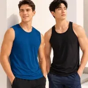 【pierre cardin 皮爾卡登】3件組 艾草纖維低敏抑菌速乾透氣上衣-速(背心/男內衣)