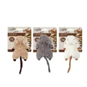 (店+)【00:00】花媽婦嬰用品店   AFP貓用玩具 羔羊毛系列-貓薄荷齧齒鼠 共3種 隨機出貨