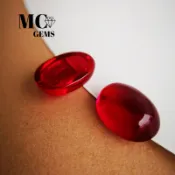 協貿國際日用品生活11館 MC 過測鉆筆硬度9以上 紅寶石素面紅剛玉吊墜戒指戒面裸石diy配飾