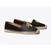 正品Tory Burch Eleanor Leather Espadrilles 草編鞋 漁夫鞋