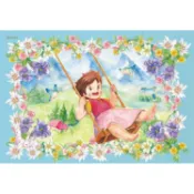 300-193 絕版300片日本正版拼圖．小天使  阿爾卑斯少女 小蓮 海蒂 Heidi