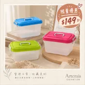 Artemis 【台灣製】大傑克手提收納箱  玩具.工具.各類收藏.置物分類／質感手提透明箱 置物箱 分類箱  (全新)