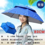 戶外傘帽 釣魚遮陽斗笠傘 採茶防曬帽 環衛勞作傘帽 頭頂防雨防曬 摺疊便攜 大號通風 農用戶外專用