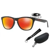 【Oakley】奧克利 FROGSKINS 亞洲版太陽眼鏡 PRIZM鏡片 OO9245 63 霧黑框 公司貨(贈OAKLEY扣環)
