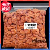 【網紅推薦】正宗日式梅餅500g袋裝 陳皮話梅肉 無核梅子 酸梅幹 酸甜梅子乾 果脯蜜餞 孕婦休閑零食 辦公室解饞零食