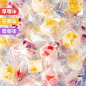 臺灣出貨🍀乳酸菌夾心果汁q軟糖水果味混合糖果高顏值網紅方糖學生零食批發