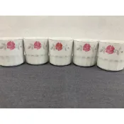 【絕版】台灣經典懷舊收藏 早期 大同玫瑰白瓷茶杯組  古董 小茶杯 泡茶杯  瓷杯 免運