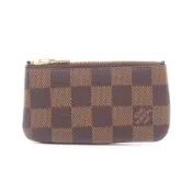 【DOKODEMO】[二手] Louis LOUIS VUITTON零錢包 Pochette Clé Damier Ebene 附鑰匙圈 N62658 皮革 Pochette Clé 中性二手 A