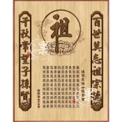 【大溪果真興佛具】週年慶 !全面特惠!  最新款 仿木紋 祖先聯 後貼 對聯 神桌背景 佛聯 神明聯 台灣佛具 大溪神桌