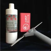 新款加厚紅色鑽石海綿(重水垢、前端增量)+PH4特效除垢精+25cm玻璃刮刀  浴室清潔&除玻璃水垢一次搞定