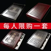 協貿國際日用品生活12館 茶盤瀝水家用功夫茶海茶托簡約儲水排水式小型茶臺不銹鋼茶具托盤