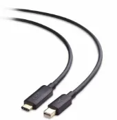 玉山最低比價網 [4美國直購] Cable Matters 201076-BLK-1.8M Mini DisplayPort 迷你DP線轉 USB-C Type-C 雙向傳輸線(不適用Thunderbolt 1/2)