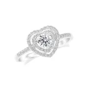 【AURORA 歐羅拉】GIA 50分 F color天然真鑽 PT950 鉑金台 鑽戒 鍾愛