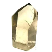 『晶鑽水晶』天然黃水晶柱 綠幽靈柱 42~55mm 招財 明顯彩虹結晶 擺件 客廳 辦公桌 書桌 送禮自用