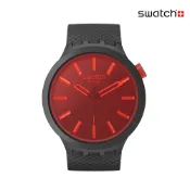 Swatch MIDNIGHT MODE 大錶面手錶/男錶/女錶/瑞士製造 SB05B111 (47mm)【官方旗艦店】