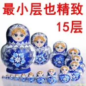 *熱銷*嚴選*俄羅斯套娃15層手工制作風干椴木女生節日禮物中國風娃娃