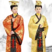 【炫彩舞】【漢服】古風男裝 古著男士 表演服太子服 龍袍漢朝皇帝皇上主題服裝 漢服裝 高品質