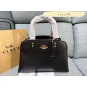 ✨美國代購✨ COACH 91146 Mini Lillie只有黑色 防刮牛皮戴妃包 手提斜挎包 多隔層女包