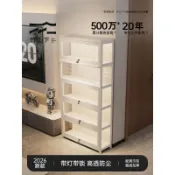 『玩藏集🧸』多層帶燈帶鎖展示櫃高透防塵手辦公仔鋼彈模型收納櫃家用落地潮玩藏品安全陳列置物櫃