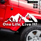 【匠人漁匠】台灣現貨快速出貨｜一生一世 ONE LIFE LIVE IT｜車貼 防水貼 冰箱貼 貼紙 露營 釣魚