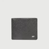【BRAUN BUFFEL 德國小金牛】尚恩A 12卡中間翻透明窗短夾-黑色(BF354-317-BK) 錢包送禮推薦