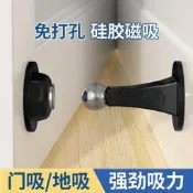 ⑧比丶大門防風固定器門擋門吸免打孔新款門後防撞吸門門把手軟矽膠門阻