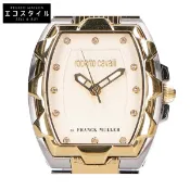 【DOKODEMO】Roberto Cavalli，近全新， FRANCK MULLER RV2L024M0101 不鏽鋼石英錶 [二手]