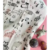 *COSY CORNER* Shinzi Katoh 加藤真治 日本製 抗菌除臭 掛耳 抹巾/口水巾/家事布 貓咪散步趣