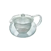DGLife 德記生活網 《HARIO》茶茶急須丸形茶壺 450ml 700ml 耐熱玻璃茶壺 不鏽鋼濾網 CHJMN-45T CHJMN-70T