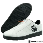ROYAL 01951-009 白X黑 I CON 經典款鞋底無鞋帶休閒鞋【止滑、好穿】400R 加贈襪子 免運費