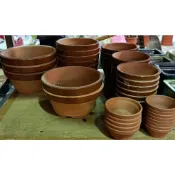［農莊園藝］日本(“淺“)花盆 素燒盆 多肉盆  陶盆 瓦盆