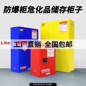 極致甄選 【台灣公司 可開發票】防爆柜危化品儲存柜化學品安全柜45加侖雙鎖酒精柜工業防火防爆箱